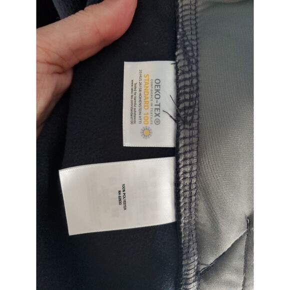 Mens Xxl Soft Shell Jacket Navy Blue Lands End OEKO TEX Outdoor Full Zip - Picture 12 of 14